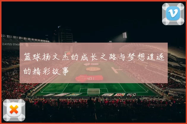 篮球杨文杰的成长之路与梦想追逐的精彩故事